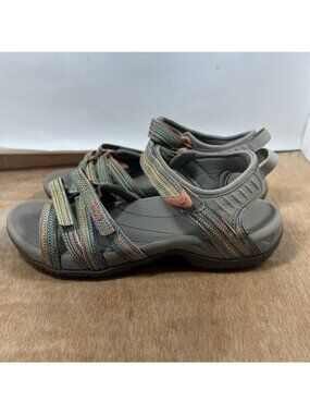 Teva Tirra women size 9.5 Sports Hiking Sandals Tan  Hook & Loop 4266